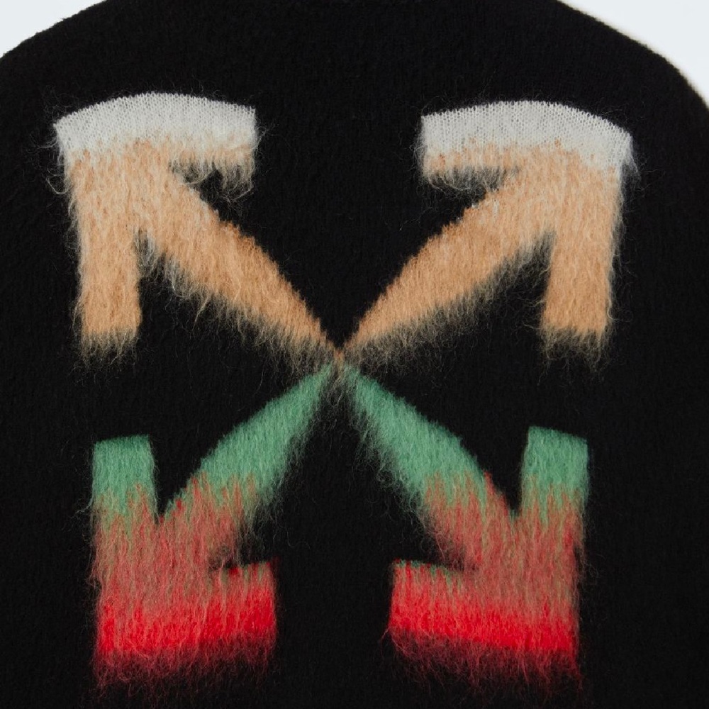 Off-Withe Brushed Wool Sweater - image 3